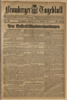 Bromberger Tageblatt. J. 43, 1919, nr 40