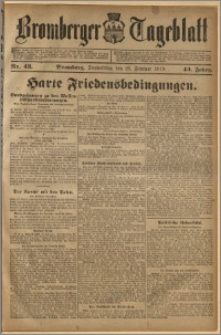 Bromberger Tageblatt. J. 43, 1919, nr 43