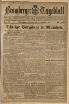 Bromberger Tageblatt. J. 43, 1919, nr 46