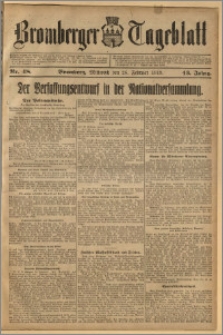 Bromberger Tageblatt. J. 43, 1919, nr 48