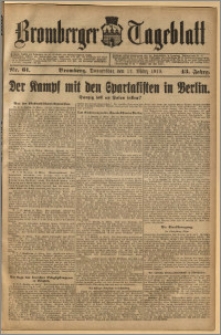 Bromberger Tageblatt. J. 43, 1919, nr 61