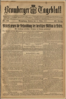 Bromberger Tageblatt. J. 43, 1919, nr 62