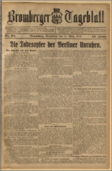 Bromberger Tageblatt. J. 43, 1919, nr 63