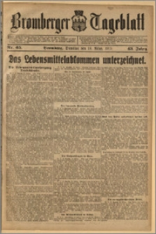 Bromberger Tageblatt. J. 43, 1919, nr 65