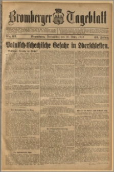 Bromberger Tageblatt. J. 43, 1919, nr 67