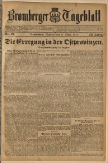 Bromberger Tageblatt. J. 43, 1919, nr 71