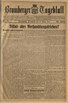 Bromberger Tageblatt. J. 43, 1919, nr 75