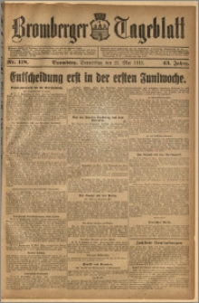 Bromberger Tageblatt. J. 43, 1919, nr 118