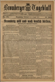 Bromberger Tageblatt. J. 43, 1919, nr 128