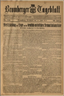 Bromberger Tageblatt. J. 43, 1919, nr 136