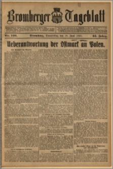 Bromberger Tageblatt. J. 43, 1919, nr 140