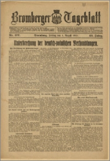 Bromberger Tageblatt. J. 43, 1919, nr 177