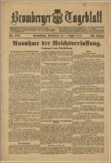 Bromberger Tageblatt. J. 43, 1919, nr 178