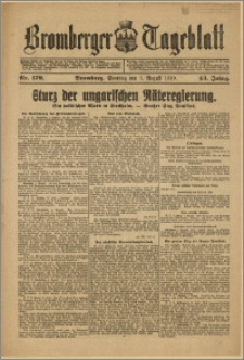 Bromberger Tageblatt. J. 43, 1919, nr 179