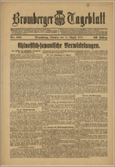 Bromberger Tageblatt. J. 43, 1919, nr 185