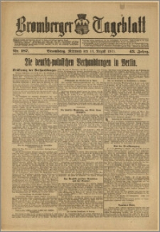 Bromberger Tageblatt. J. 43, 1919, nr 187