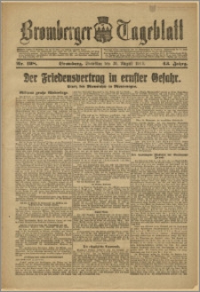 Bromberger Tageblatt. J. 43, 1919, nr 198