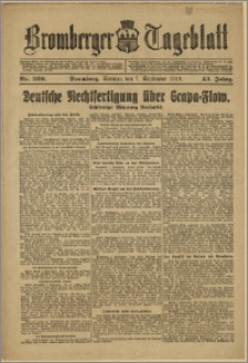 Bromberger Tageblatt. J. 43, 1919, nr 209
