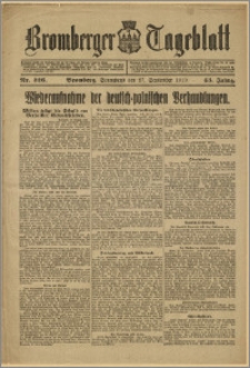 Bromberger Tageblatt. J. 43, 1919, nr 226