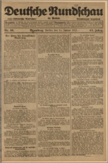 Deutsche Rundschau in Polen. J. 45, 1921, nr 10