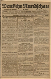 Deutsche Rundschau in Polen. J. 45, 1921, nr 21