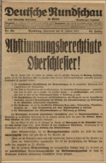 Deutsche Rundschau in Polen. J. 45, 1921, nr 23