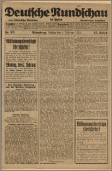 Deutsche Rundschau in Polen. J. 45, 1921, nr 27