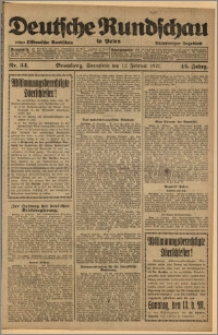 Deutsche Rundschau in Polen. J. 45, 1921, nr 34