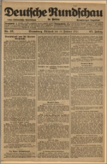 Deutsche Rundschau in Polen. J. 45, 1921, nr 37