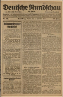 Deutsche Rundschau in Polen. J. 45, 1921, nr 39