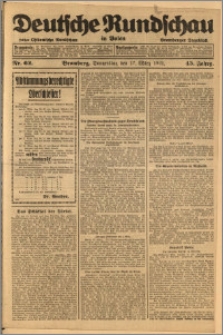 Deutsche Rundschau in Polen. J. 45, 1921, nr 62