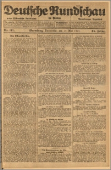 Deutsche Rundschau in Polen. J. 45, 1921, nr 111
