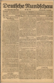 Deutsche Rundschau in Polen. J. 45, 1921, nr 244