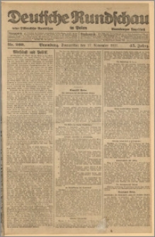 Deutsche Rundschau in Polen. J. 45, 1921, nr 260