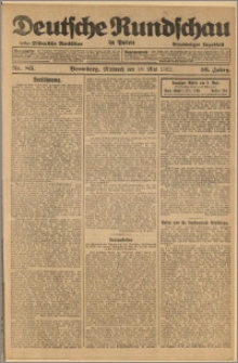 Deutsche Rundschau in Polen. J. 46, 1922, nr 85