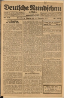 Deutsche Rundschau in Polen. J. 46, 1922, nr 193