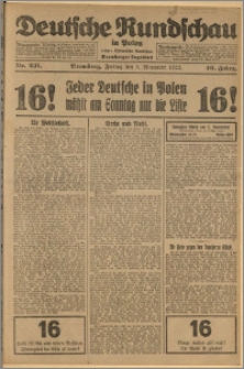 Deutsche Rundschau in Polen. J. 46, 1922, nr 231