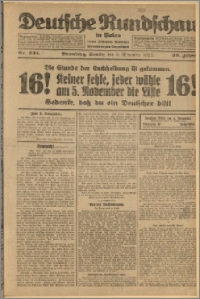 Deutsche Rundschau in Polen. J. 46, 1922, nr 233