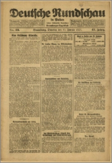 Deutsche Rundschau in Polen. J. 47, 1923, nr 23