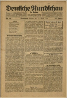 Deutsche Rundschau in Polen. J. 47, 1923, nr 91