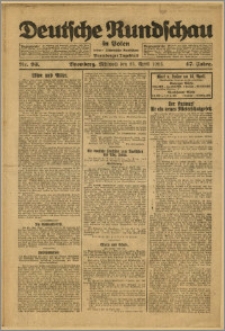 Deutsche Rundschau in Polen. J. 47, 1923, nr 93