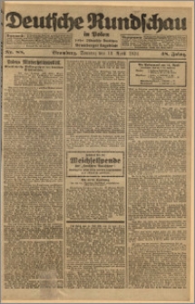 Deutsche Rundschau in Polen. J. 48, 1924, nr 88