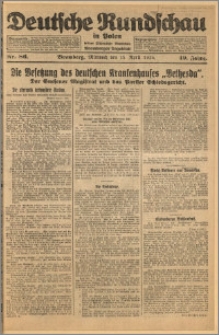 Deutsche Rundschau in Polen. J. 49, 1925, nr 86