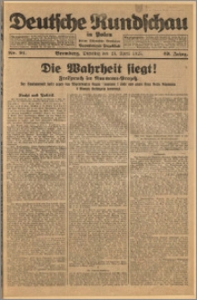 Deutsche Rundschau in Polen. J. 49, 1925, nr 91
