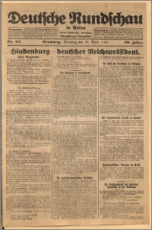 Deutsche Rundschau in Polen. J. 49, 1925, nr 97