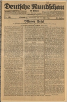 Deutsche Rundschau in Polen. J. 49, 1925, nr 161