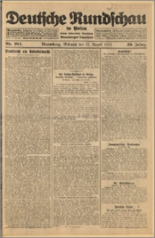 Deutsche Rundschau in Polen. J. 49, 1925, nr 184