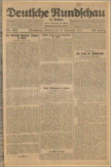 Deutsche Rundschau in Polen. J. 49, 1925, nr 218