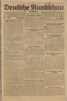 Deutsche Rundschau in Polen. J. 49, 1925, nr 220