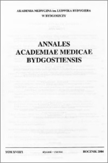 Annales Academiae Medicae Bydgostiensis, tom XVIII nr 1, (2004)